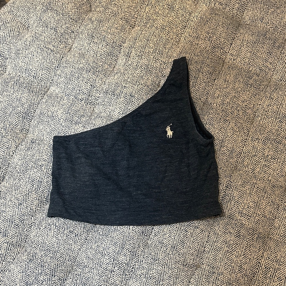 Frankie Collective Polo Ralph Lauren One-Shoulder Crop Top